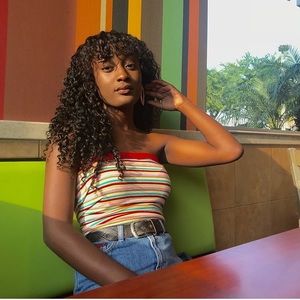 Striped Tube Top❤️💜🧡💙